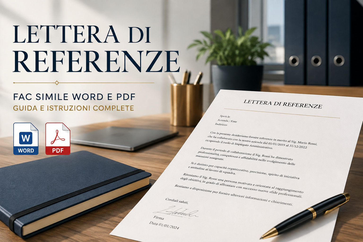 Modello Lettera di Referenze