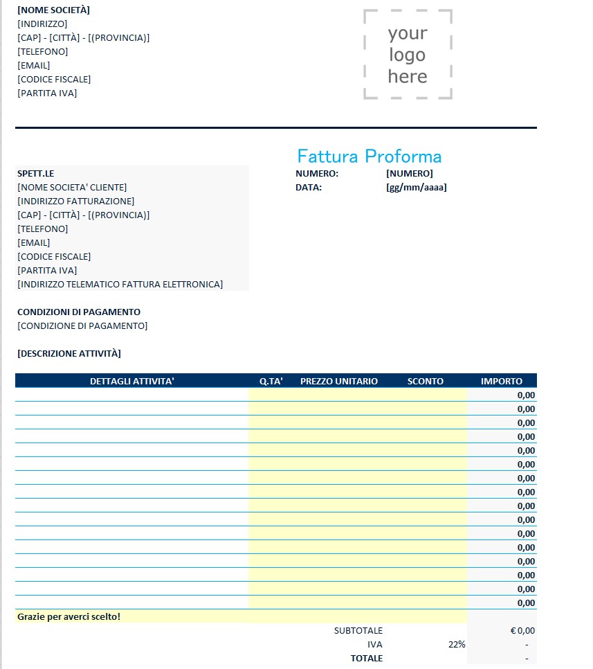 Fattura Proforma
