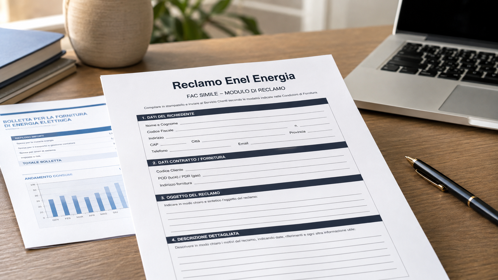 Fac Simile Reclamo Enel Word e PDF
