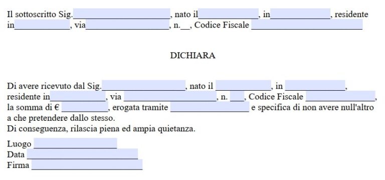 Fac Simile Lettera Di Nulla A Pretendere Word E PDF fac-simile-lettera-di-nulla-a-pretendere-word-e-pdf