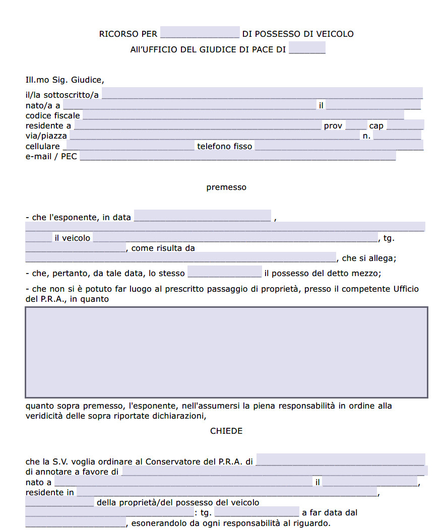 Ricorso al Giudice di Pace per Mancata Trascrizione al PRA